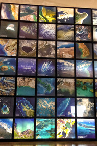Painel espetacular com imagens múltiplas do Mundo
