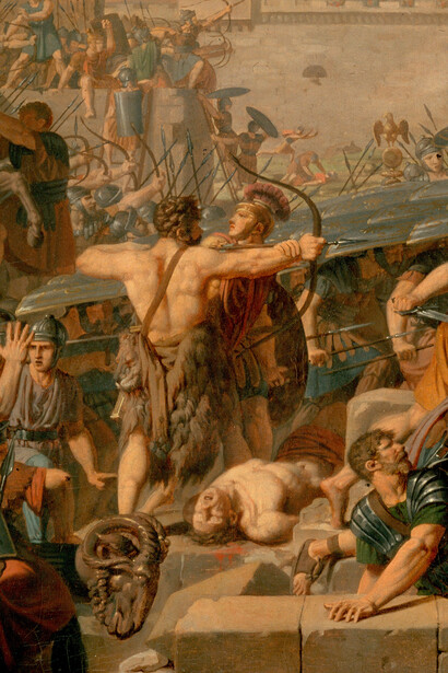 Armand-Charles Caraffe, Metelo levanta el asedio, entre 1793 y 1805 (detalle)