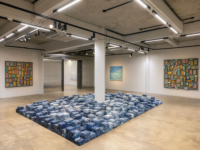 Manish Nai, Re/iteration, exhibition view. Courtesy of Nature Morte