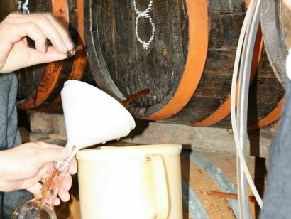 Serving wine directly from the barrel
