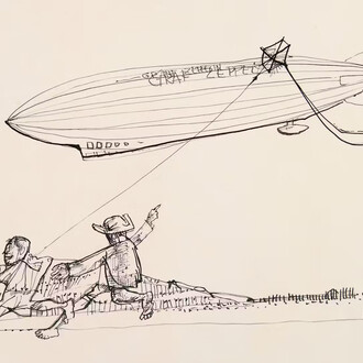 Trilhos e traços. Poty 100 ano. Cortesia do Museu Oscar Niemeyer