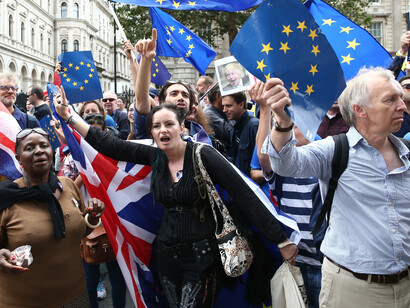 Manifestazione conto la Brexit