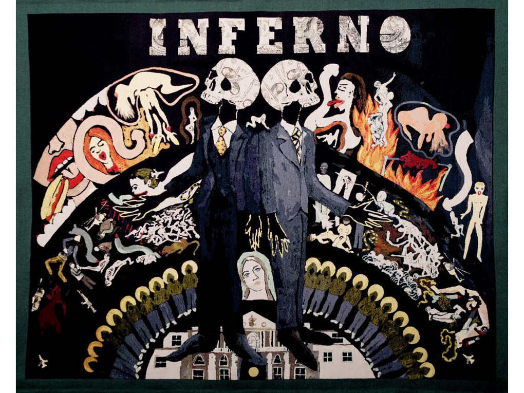 Michal Cole, Inferno, Tapestry, 2013, 180 x 140 cm