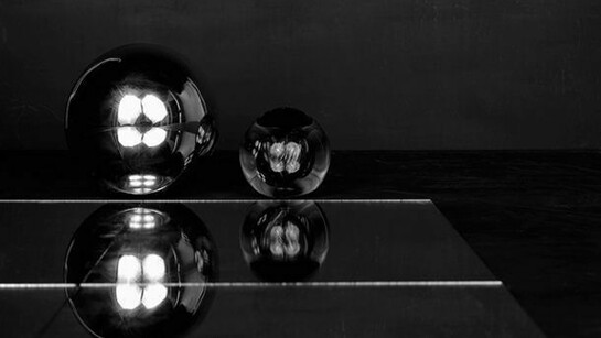 Sarah Jones, detail of Cabinet (V) (Two Spheres), 2014, C Print from black and white negative, 23 5/8 x 18 7/8 inches (unframed) (60 x 48 cm). Courtesy Anton Kern Gallery, New York