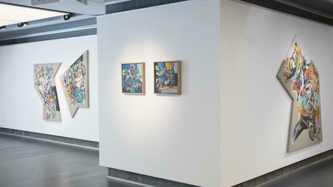 Athier Mousawi, Exhibition view. Courtesy of Ayyam Gallery Beirut