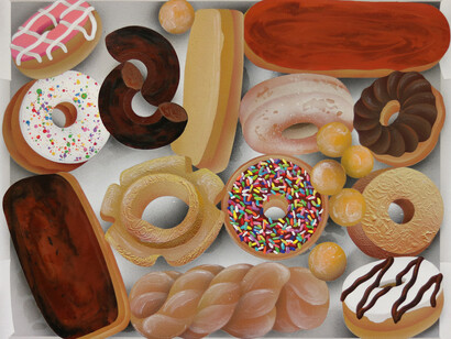 Casey Gray, Baker's Dozen (detail), 2024. Courtesy of the artist and Hashimoto Contemporary LA