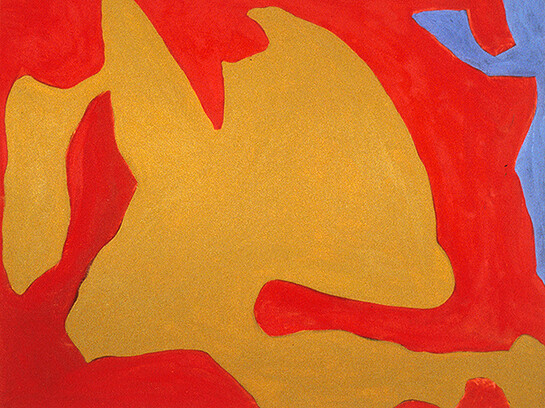 Tony Smith, Untitled, 1957, Oil on canvas, 24 x 39 in. / 61 x 76 cm, © Tony Smith, Courtesy Timothy Taylor Gallery, London and Matthew Marks Gallery, New York