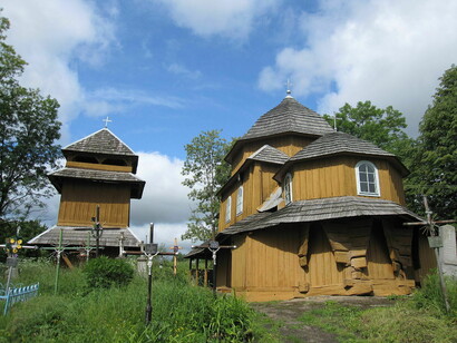 Church of the Theotokos with belfry, 17th century, Drohobych Raion in western Ukraine