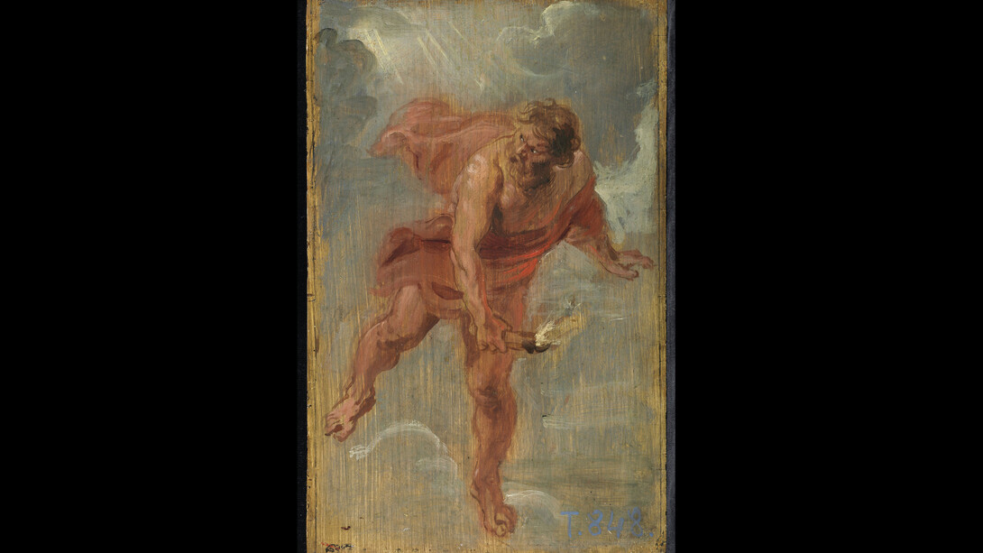 Prometheus, Rubens, 1636 - 1637, Oil on panel. 16,6 x 25,7 cm.. Museo Nacional del Prado