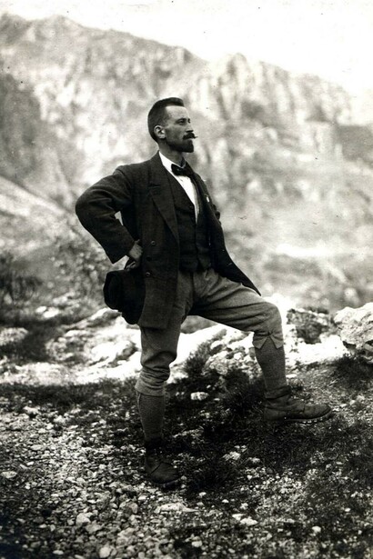 Eugenio Fasana in Grignetta nel 1921. Archivio Fasana