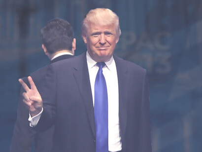 Donald Trump speaking at the 2013 Conservative Political Action Conference (CPAC) in National Harbor, Maryland, by Gage Skidmore