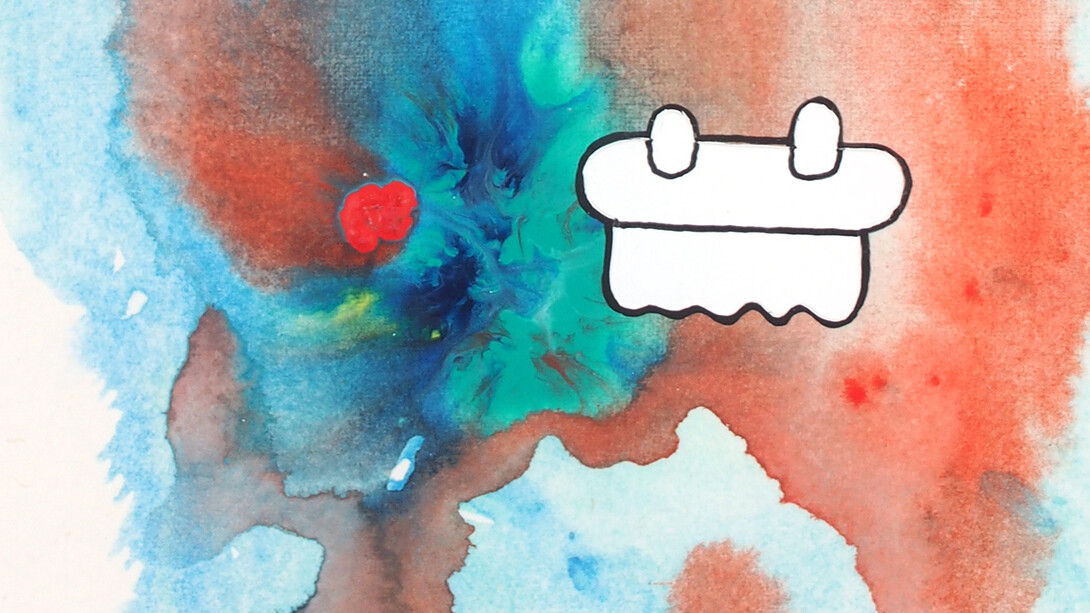  Sadamasa Motonaga, Senza Titolo, 1992, acrilico e acquarello su carta, 10 x 15 cm