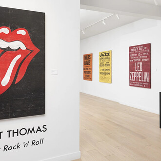 Robert Thomas, It’s only rock and roll, exhibition view. Courtesy of Casterline/Goodman Gallery