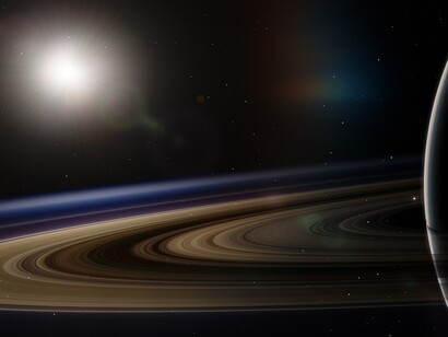 Titã, a maior lua de Saturno, é o único objeto do Sistema Solar, além da Terra, a apresentar corpos líquido em sua superfície