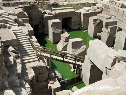 Osireión (Templo de Osiris), Abidos, Egipto