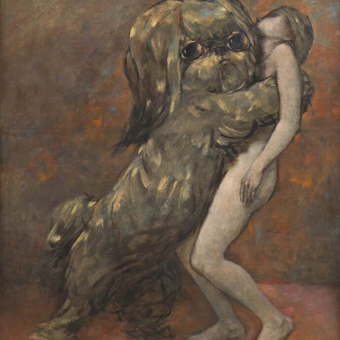 Dorothea Tanning, Tableau vivant (Living Picture), 1954, Oil on Canvas, © The Estate of Dorothea Tanning; Courtesy The Dorothea Tanning Foundation and Alison Jacques Gallery, London; Photography Michael Brzezinski 