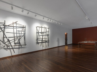 M’barek Bouhchichi, Les mains des poètes, exhibition view. Courtesy of Fondation H