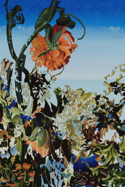 Rafael Megall, Sovereign rose (detail), 2026. Courtesy of Mek Contemporary