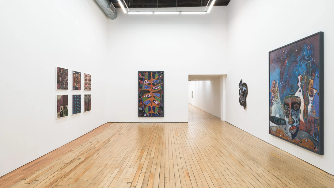 Reginald Madison, Lucid dreamer, exhibition view. Courtesy of Rachel Uffner Gallery 