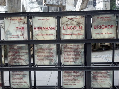 The memorial to the Abraham Lincoln Brigade in California, USA