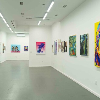 Various artists, Blue season, exhibiiton view. Courtesy of GR Gallery