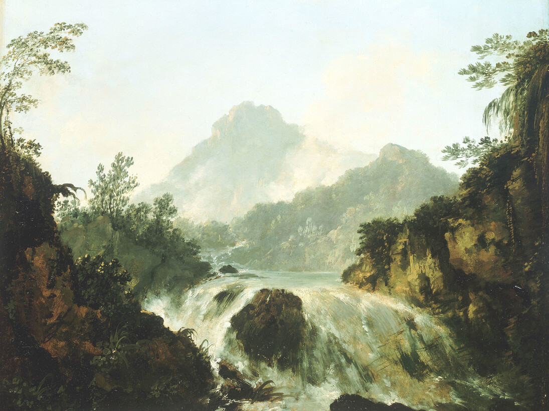 A Cascade in the Tuauru Vallery, Tahiti © National Maritime Museum