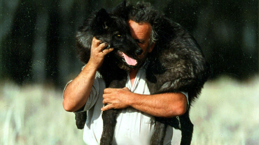 Jean carrying a reluctant Stardance, The Wild Bunch Ranch