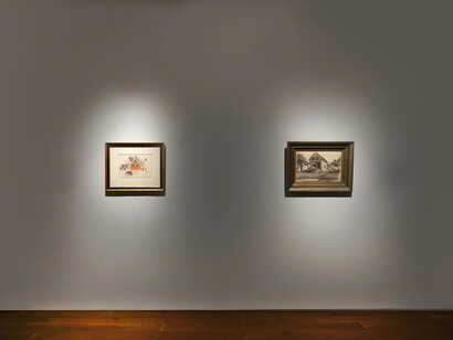 Various artists, American modernism from the estate of a private collector, exhibition view. Courtesy of Schoelkopf Gallery 