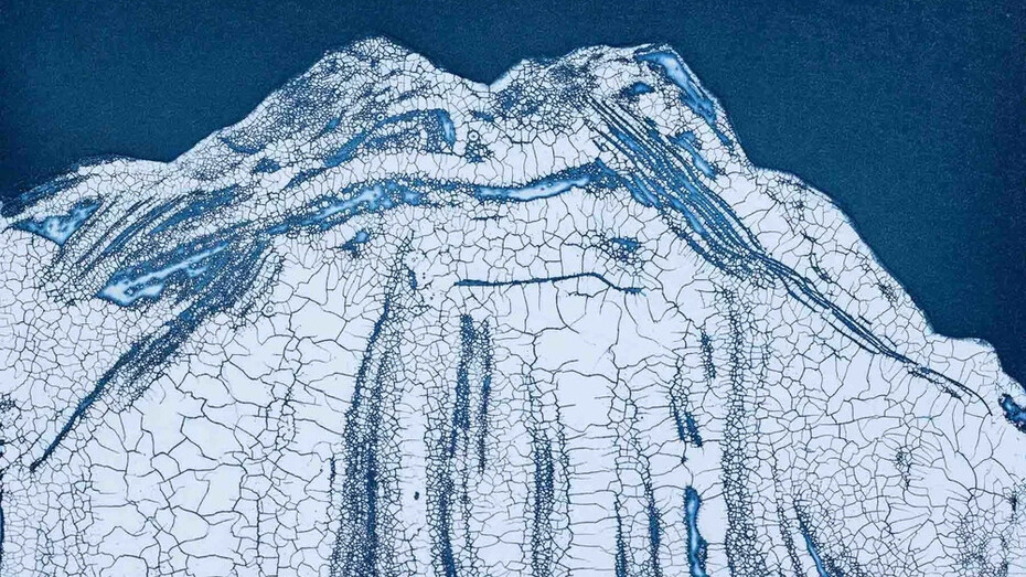 Margaret E. Murray, Glacial Melt III (detail), 2024. Courtesy of the Tint Gallery