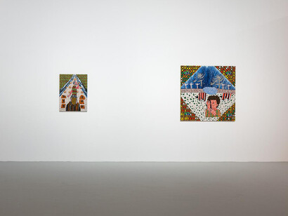 Tal Mazliach, War decorations, exhibition view. Courtesy of Tel Aviv Museum of Art