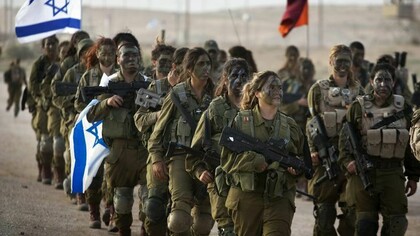 Israelian soldiers goin to the war