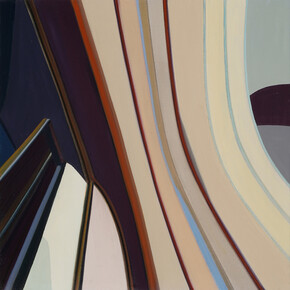 Chris Gallagher, Cardinal, 2023, oil on canvas mounted on panel, 24x24 inches. Courtesy of the artist and McKenzie Fine Art
