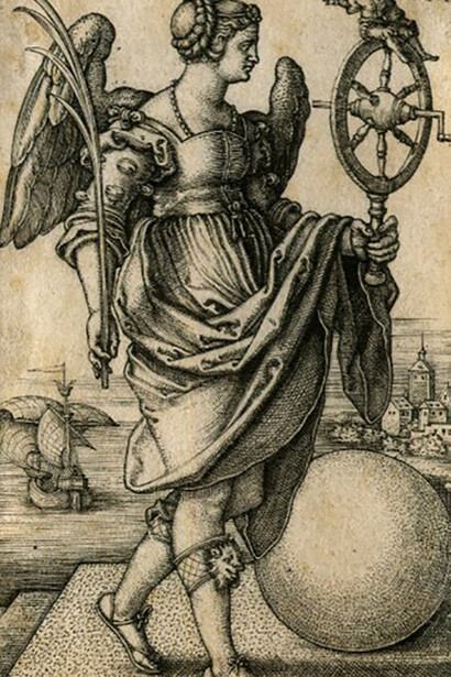 Sebald Beham, Fortune (detail), 1541. Courtesy of the State Hermitage Museum