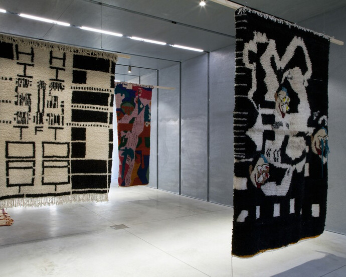 Rug Trip I: Morocco, Exhibition view. Courtesy of Plusdesign