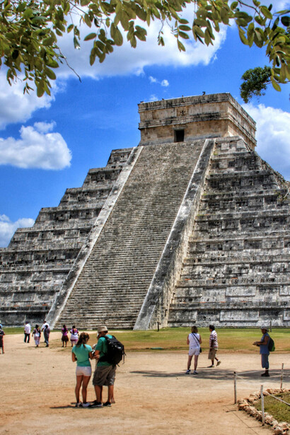 The archaeological site of Chichén Itzá, built by the Maya during the Terminal Classic era, lies in Yucatán’s Tinúm Municipality, Mexico