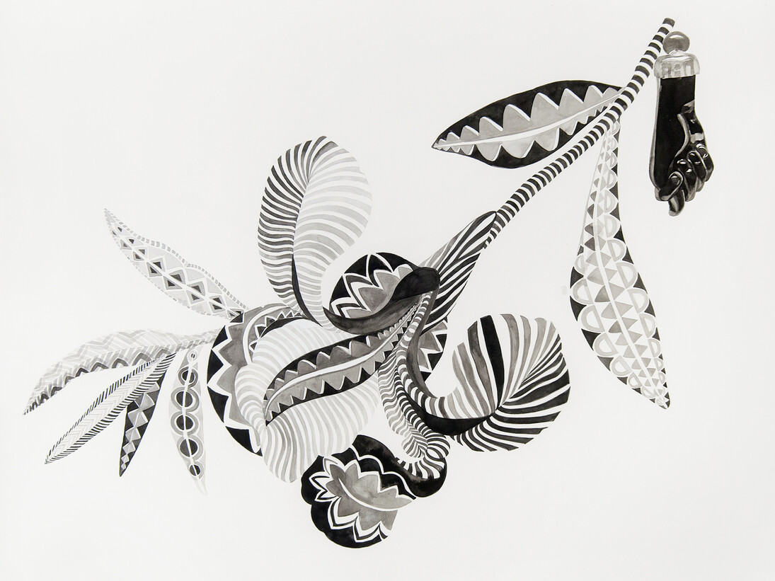 Firelei Báez
Strange Fruit, 2015
Gouache on paper
40 ¾ x 55 inches (103.5 x 139.7 cm)