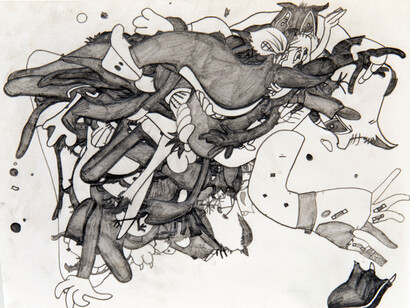 Susan Te Kahurangi King, Sans titre, c 1967, Mine de plomb sur papier, 15,2 x 19,1 cm © Andrew Edlin Gallery, New York