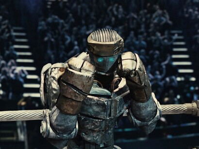 Robot en posición de defensa