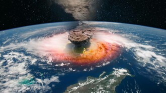 Nuclear explosion as seen from space