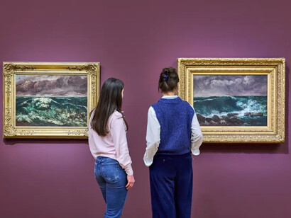 Monets küste. Die entdeckung von Étretat, ausstellungsansicht. Mit freundlicher genehmigung des Museum Städel