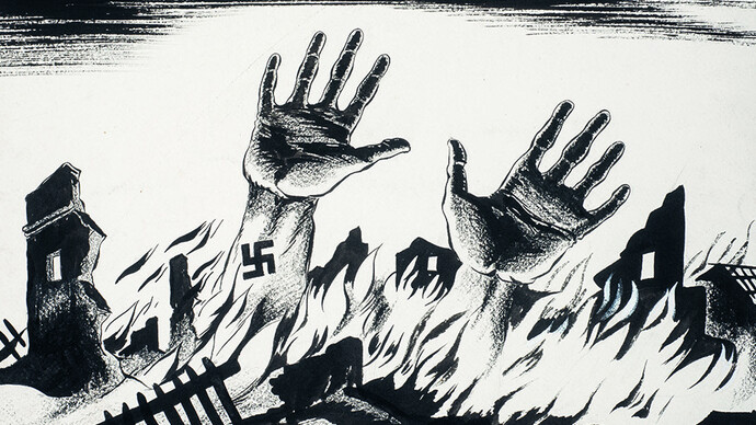 Mario Armengol Torrella, Between purgatory and hell (Entre el 
Purgatorio y el Infierno) (detalle), c. 1943-1945. Cortesía del Museu Nacional d'Art de Catalunya. Col·lecció A. L. & P. A. Kiddey