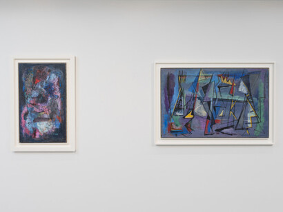 Norman Lewis, Jumping jive, exhibition view. Courtesy of Michael Rosenfeld Gallery