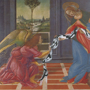 Eugenio Espinoza, Florencia, 1973, Softcover book, New Artistic Tourist Guide of Florence (1972), page 36, Acrylic and ink on paper, Centro de estudios de archivos audiovisuales y artísticos, Caracas