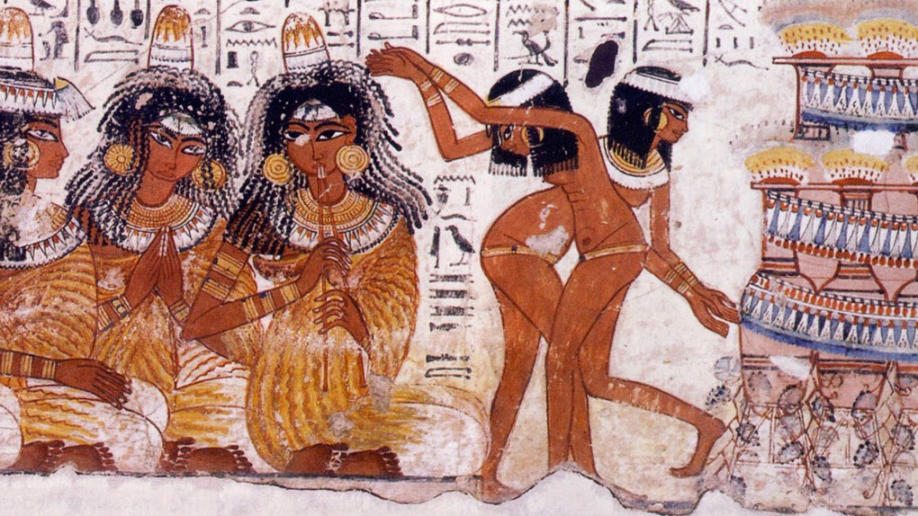 An Egyptian fresco