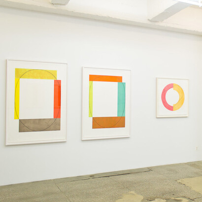 Josef Albers And Robert Mangold. Courtesy of Senior & Shopmaker 