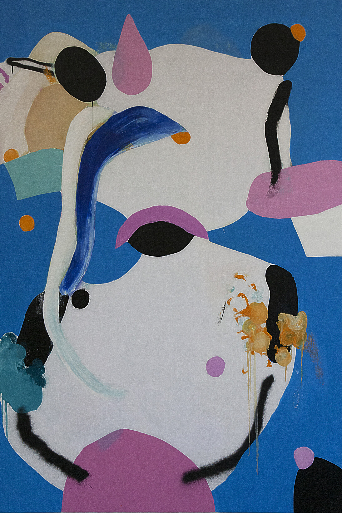 Caterina Silva, Miss Sleep, acrylic, spraypaint and oil on linen, 140 x 200 cm, 2015