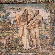 God leads Adam into Paradise, 2nd half of the 17th century. Courtesy of DomQuartier Museum