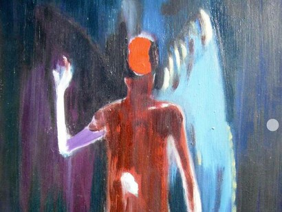 Angel painting, Gabriel Glaiman, Argentina

