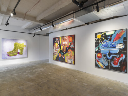 Various artists, Guten morgen, du schöne, exhibition view. Courtesy of König Telegraphenamt