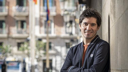 Paco Cerdà, periodista español, en Zaragoza